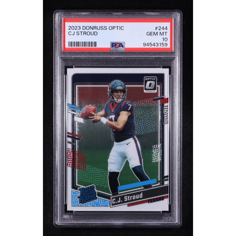 CJ Stroud 2023 Donruss Optic #244 RR RC (PSA 10) at PristineAuction.com