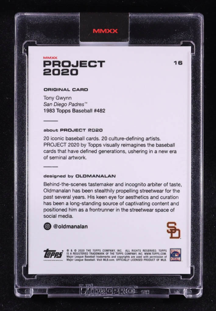Tony Gwynn 2020 Topps Project 2020 #16 Oldmanalan at PristineAuction.com Tony Gwynn 2020 Topps Project 2020 #16 Oldmanalan at PristineAuction.com