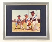 Jim Rice, Don Zimmer & Johnny Pesky Signed Red Sox Custom Framed Photo Display (PSA) at PristineAuction.com