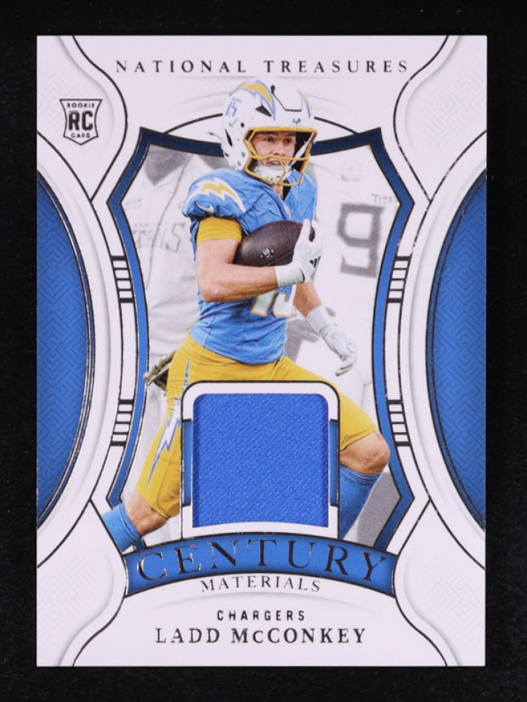 Ladd McConkey 2024 Panini National Treasures Century Materials #52 #67/99 RC