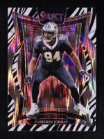 Cameron Jordan 2024 Select Prizm Zebra Shock #16 at PristineAuction.com