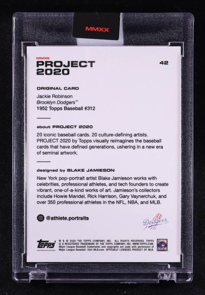 Jackie Robinson 2020 Topps Project 2020 #42 Blake Jamieson at PristineAuction.com Jackie Robinson 2020 Topps Project 2020 #42 Blake Jamieson at PristineAuction.com