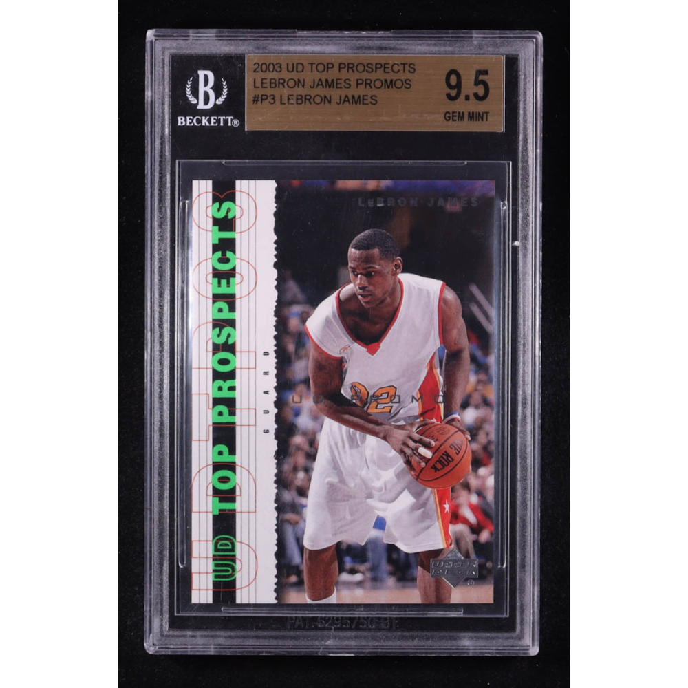 LeBron James 2003 Upper Deck Top Prospects LeBron James Promos #P3 RC (BGS 9.5) at PristineAuction.com
