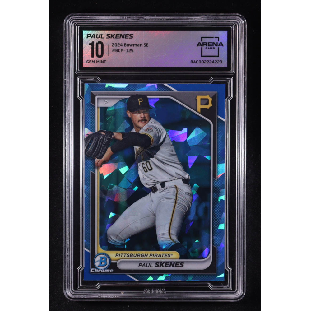 Paul Skenes 2024 Bowman Chrome Sapphire Prospects #BCP125 RC (AC 10) at PristineAuction.com
