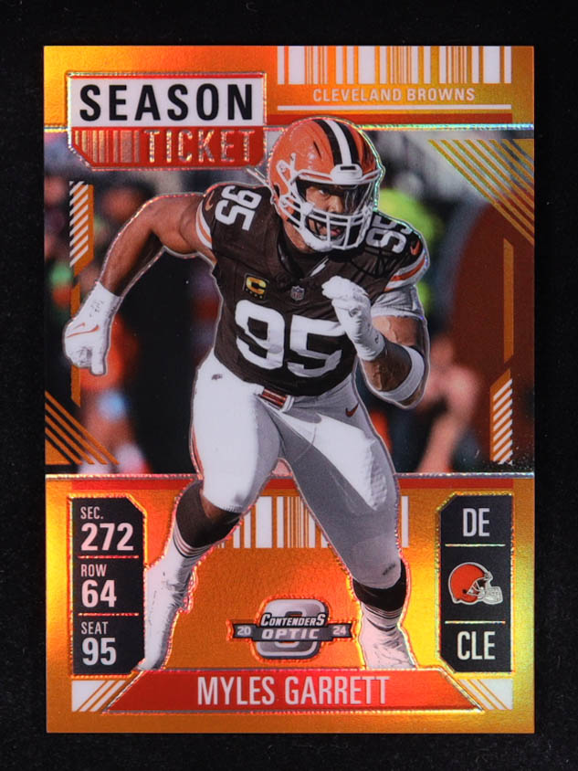 Myles Garrett 2024 Panini Contenders Optic Orange #12 #49/75 at PristineAuction.com Myles Garrett 2024 Panini Contenders Optic Orange #12 #49/75 at PristineAuction.com