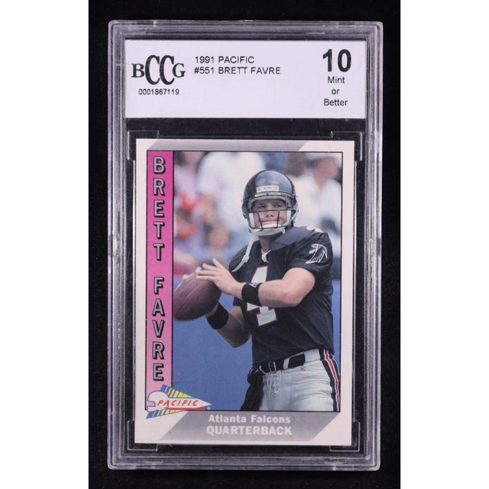 Brett Favre 1991 Pacific #551 RC (BCCG 10) at PristineAuction.com