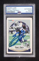 Emmitt Smith Signed 1990 Fleer Auto #U-40 RC (PSA) at PristineAuction.com
