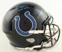 Laiatu Latu Signed Colts Full-Size Speed Helmet Inscribed "2024 1st Rd Pick #15" (JSA) at PristineAuction.com