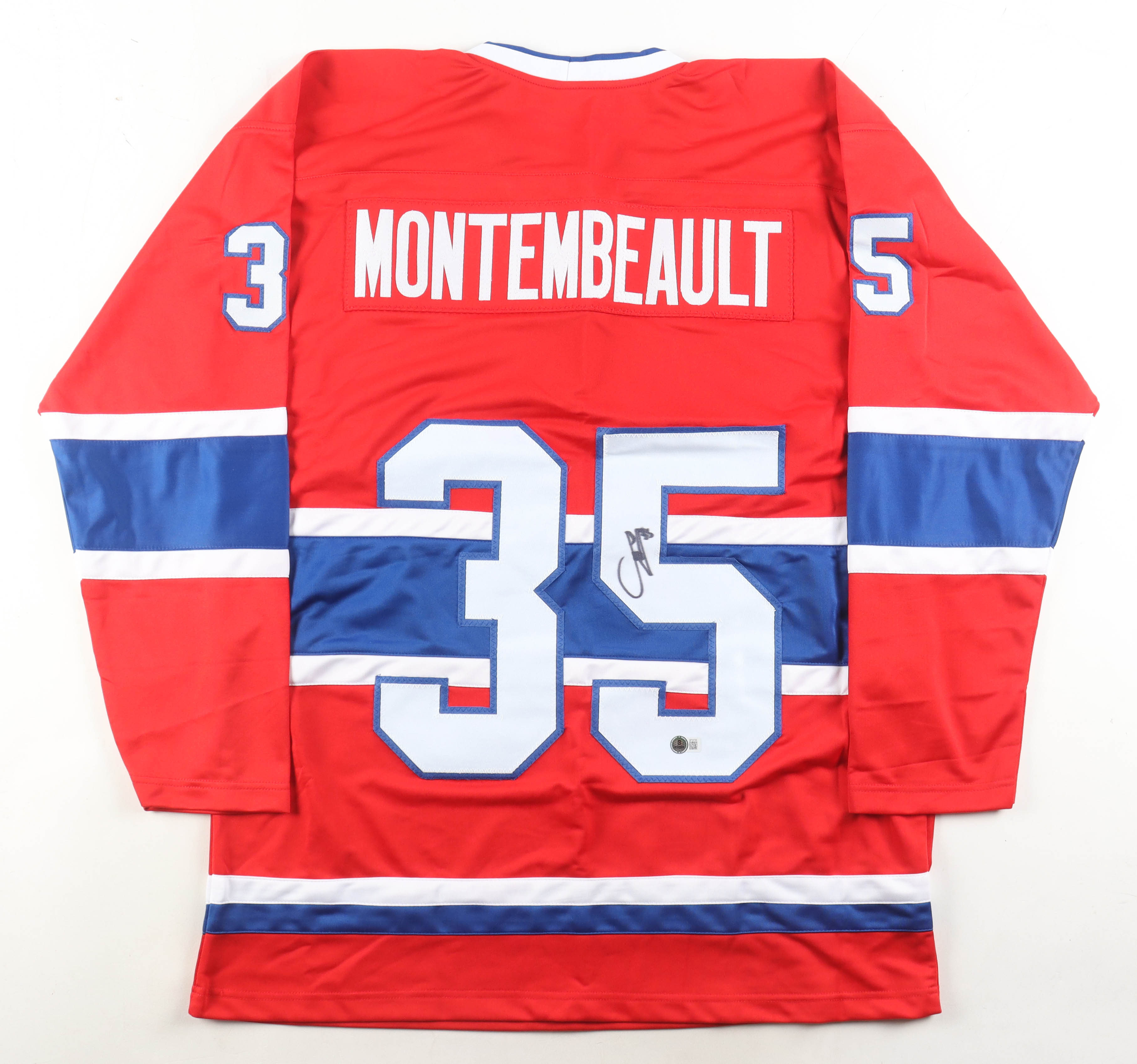 Sam Montembeault Signed Jersey (Beckett) at PristineAuction.com Sam Montembeault Signed Jersey (Beckett) at PristineAuction.com