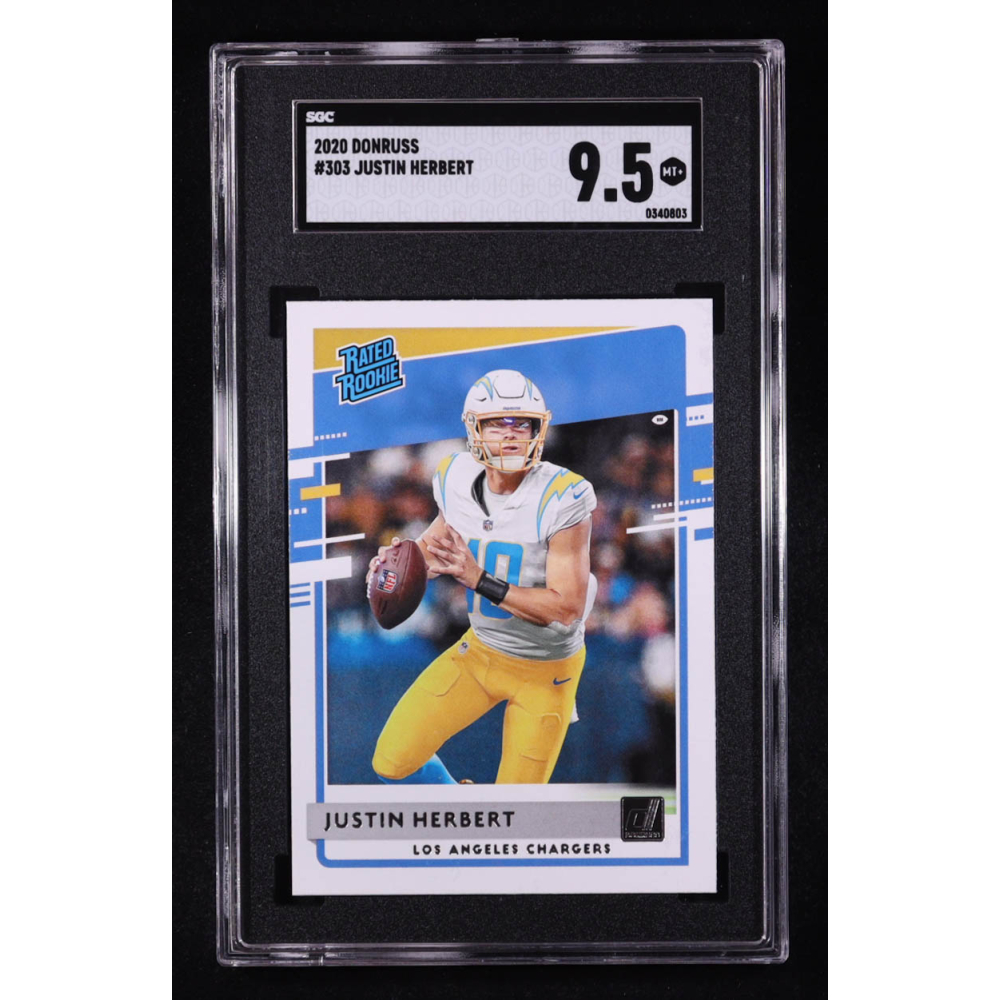Justin Herbert 2020 Donruss Rated Rookies #303 RC (SGC 9.5) at PristineAuction.com