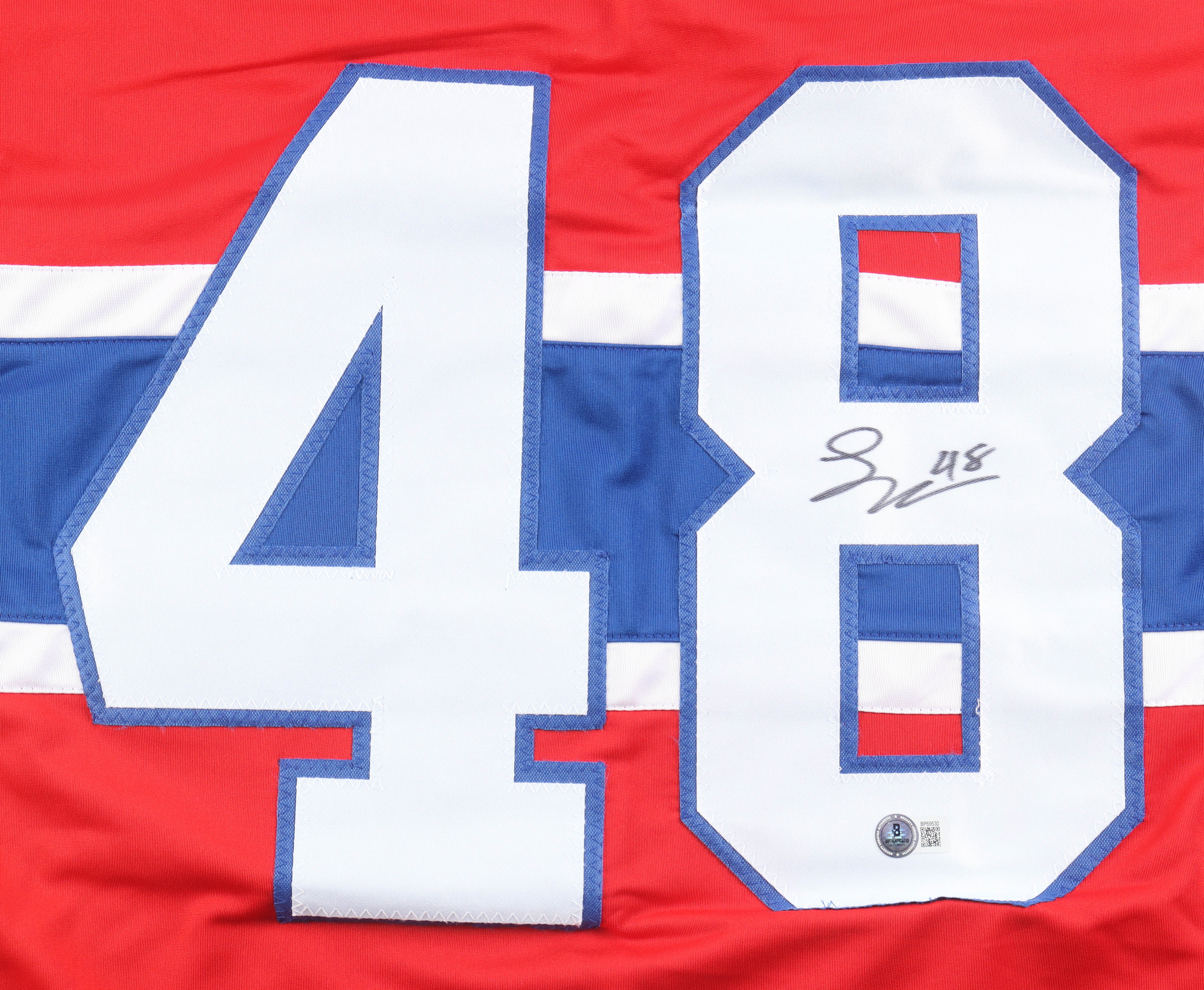 Lane Hutson Signed Jersey (Beckett) at PristineAuction.com Lane Hutson Signed Jersey (Beckett) at PristineAuction.com