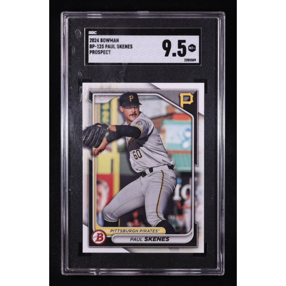 Paul Skenes 2024 Bowman Prospects #BP125 RC (SGC 9.5) at PristineAuction.com
