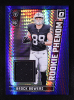 Brock Bowers 2024 Donruss Optic Rookie Phenoms Blue Hyper #9 RC at PristineAuction.com