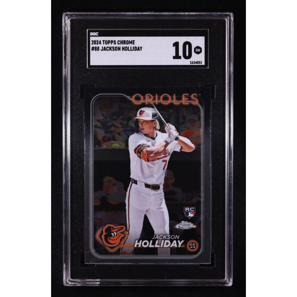 Jackson Holliday 2024 Topps Chrome #88 RC (SGC 10) at PristineAuction.com