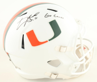 Carson Beck Signed Miami Hurricanes Full-Size Speed Helmet Inscribed "Go Canes" (Beckett) at PristineAuction.com