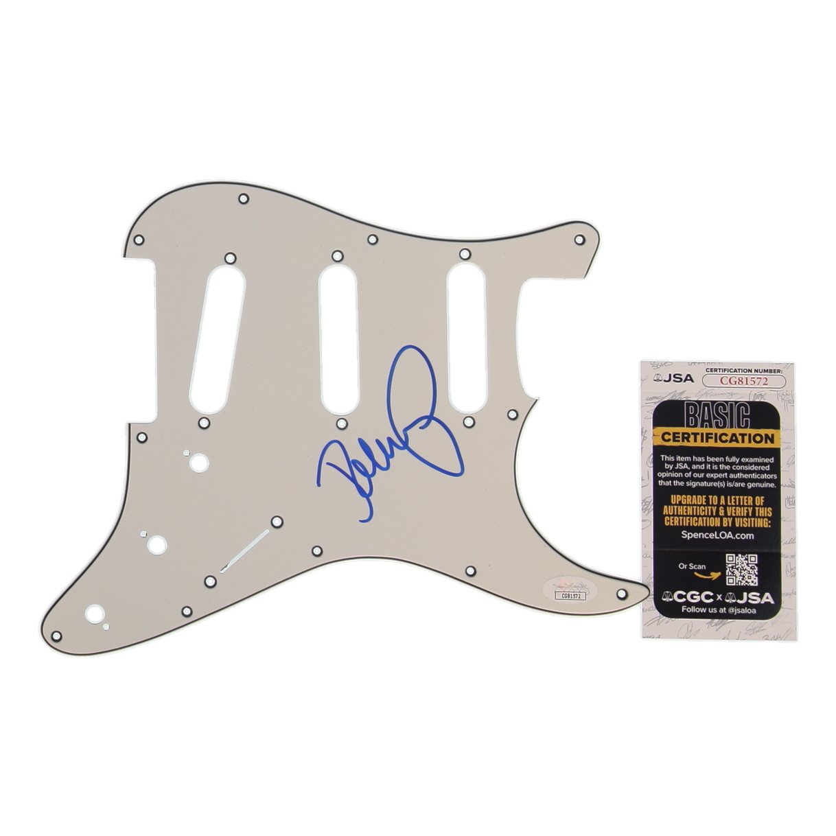 John Mellencamp Signed Electric Guitar Pick Guard (JSA) at PristineAuction.com John Mellencamp Signed Electric Guitar Pick Guard (JSA) at PristineAuction.com