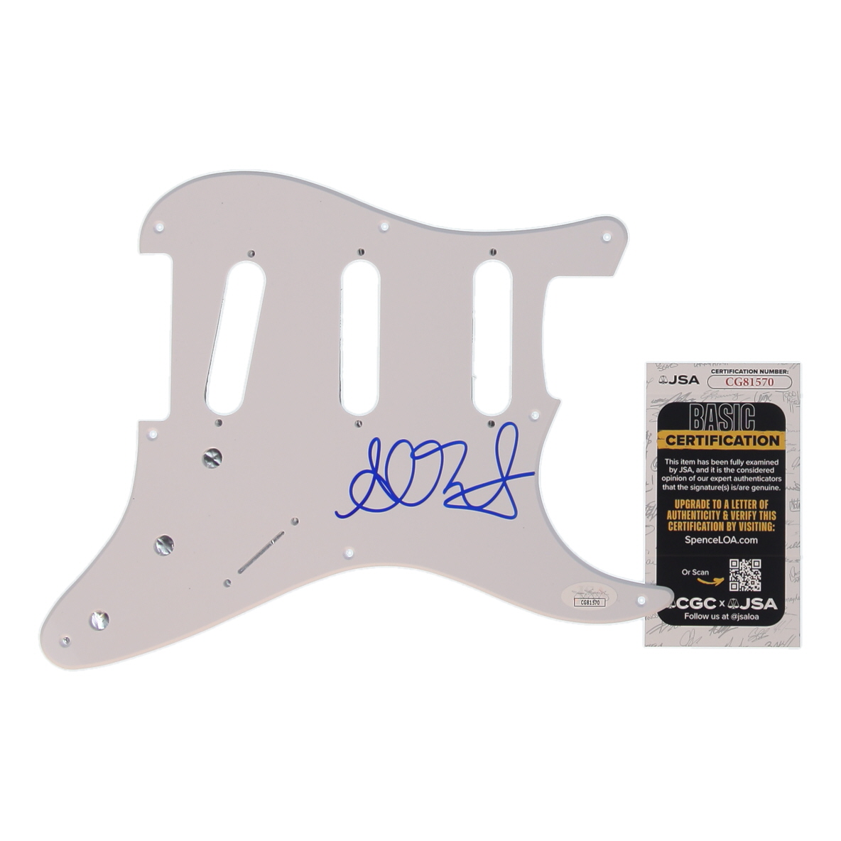 Alanis Morissette Signed Electric Guitar Pick Guard (JSA) at PristineAuction.com Alanis Morissette Signed Electric Guitar Pick Guard (JSA) at PristineAuction.com