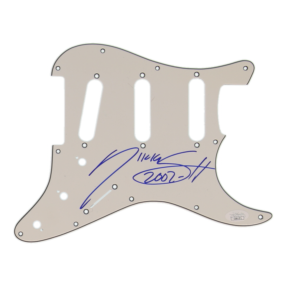 Nikki Sixx Signed Electric Guitar Pick Guard Inscribed "2002" (JSA) at PristineAuction.com Nikki Sixx Signed Electric Guitar Pick Guard Inscribed "2002" (JSA) at PristineAuction.com