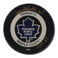 Frank Mahovlich Signed Maple Leafs Logo Puck Inscribed "H.O.F. 81" (PSA) at PristineAuction.com