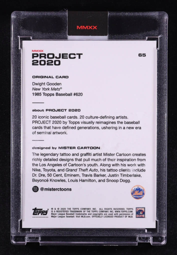 Dwight Gooden 2020 Topps Project 2020 #65 Mister Cartoon at PristineAuction.com Dwight Gooden 2020 Topps Project 2020 #65 Mister Cartoon at PristineAuction.com