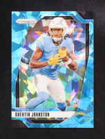 Quentin Johnston 2024 Panini Prizm Prizms Blue Ice #160 #67/99 at PristineAuction.com
