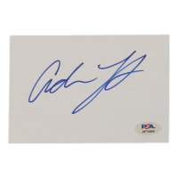 Adam Lambert Signed 4x6 Cut (PSA) at PristineAuction.com