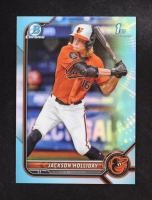 Jackson Holliday 2022 Bowman Chrome Draft Sky Blue Refractors #BDC168 RC at PristineAuction.com