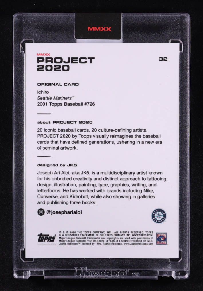 Ichiro Suzuki 2020 Topps Project 2020 #32 JK5 at PristineAuction.com Ichiro Suzuki 2020 Topps Project 2020 #32 JK5 at PristineAuction.com