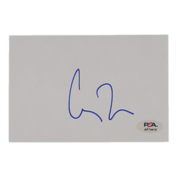 Christopher Nolan Signed 4x6 Cut (PSA) at PristineAuction.com Christopher Nolan Signed 4x6 Cut (PSA) at PristineAuction.com