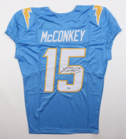Ladd McConkey Signed Jersey (Beckett) at PristineAuction.com