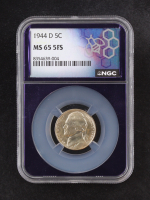 944-D Jefferson "War" Nickel, 5 Full Steps - 35% Silver (NGC MS65 5FS) at PristineAuction.com
