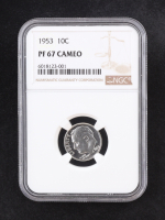 1953 Roosevelt Proof Silver 10C Dime (NGC PF67 CAMEO) at PristineAuction.com