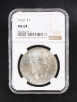 1922 Peace Silver Dollar (NGC MS64) at PristineAuction.com