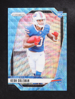 Keon Coleman 2024 Panini Prizm Prizms Blue Wave #362 #080/230 RC at PristineAuction.com