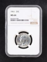 1961 Washington Silver 25C Quarter (NGC MS64) at PristineAuction.com