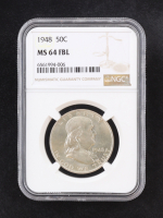 1948 Franklin 50C Silver Half Dollar, Full Bell Lines (NGC MS64 FBL) at PristineAuction.com