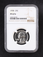 1958 Proof Washington Silver 25C Quarter (NGC PF67*) at PristineAuction.com