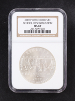 2007-P Little Rock School Desegregation Commemorative Silver $1 Dollar (NGC MS69) at PristineAuction.com