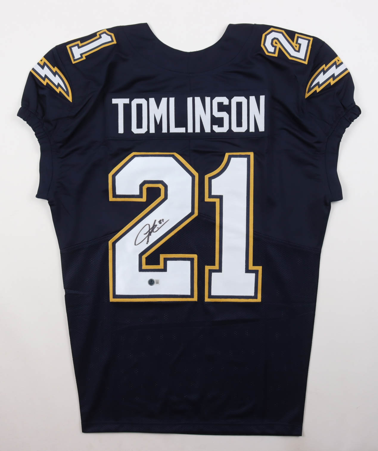 LaDainian Tomlinson Signed Jersey (Beckett) at PristineAuction.com LaDainian Tomlinson Signed Jersey (Beckett) at PristineAuction.com