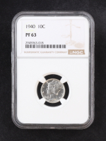 1940 Proof Mercury Silver 10C Dime (NGC PF63) at PristineAuction.com