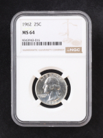 1961 Washington Silver 25C Quarter (NGC MS64) at PristineAuction.com