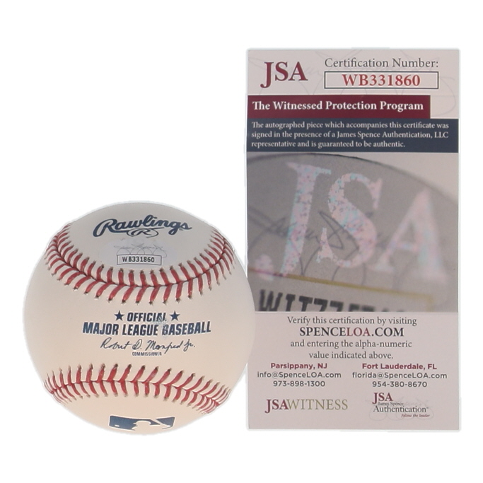 Jose Canseco Signed OML Baseball Inscribed "From Mr. 40/40 to Mr. 50/50, Congrats Ohtani" (JSA) at PristineAuction.com Jose Canseco Signed OML Baseball Inscribed "From Mr. 40/40 to Mr. 50/50, Congrats Ohtani" (JSA) at PristineAuction.com