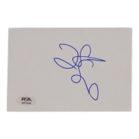 Zoe Saldana Signed 4x6 Cut (PSA) at PristineAuction.com