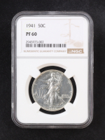1941 Proof Walking Liberty 50C Silver Half Dollar (NGC PF60) at PristineAuction.com
