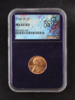 1947-D Lincoln Wheat 1C Cent (NGC MS64 RD) at PristineAuction.com