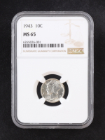 1943 Mercury Silver 10C Dime (NGC MS65) at PristineAuction.com