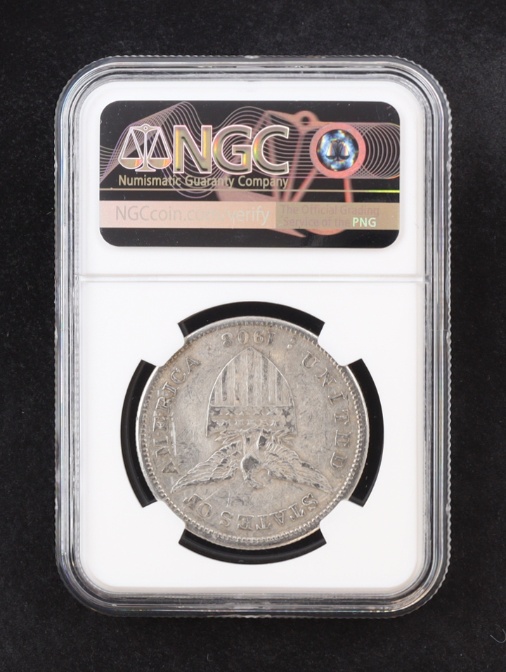 1908-S United States-Philippines Silver Peso, Salvaged from Manila Bay - Shipwreck Certification (NGC Genuine) at PristineAuction.com 1908-S United States-Philippines Silver Peso, Salvaged from Manila Bay - Shipwreck Certification (NGC Genuine) at PristineAuction.com