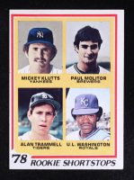 Mickey Klutts / Paul Molitor RC / Alan Trammell RC / U.L. Washington RC 1978 Topps Rookie Shortstops #707 at PristineAuction.com