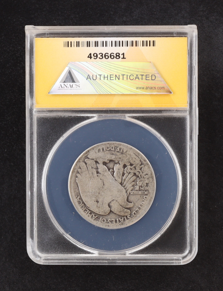 1917-S Walking Liberty 50C Silver Half Dollar, Obverse Mint Mark (ANACS FR2) at PristineAuction.com 1917-S Walking Liberty 50C Silver Half Dollar, Obverse Mint Mark (ANACS FR2) at PristineAuction.com