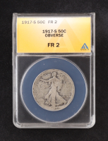 1917-S Walking Liberty 50C Silver Half Dollar, Obverse Mint Mark (ANACS FR2) at PristineAuction.com